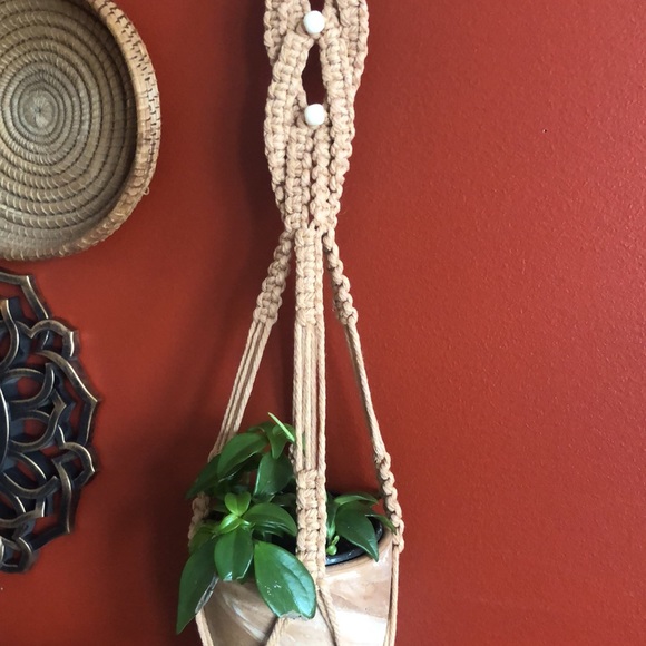 New Handmade Macramé Wall Plant Holder - Picture 7 of 11
